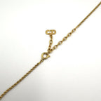 Dior Double Strand Drop Rhinestone Faux Pearl Gold Necklace — view 7
