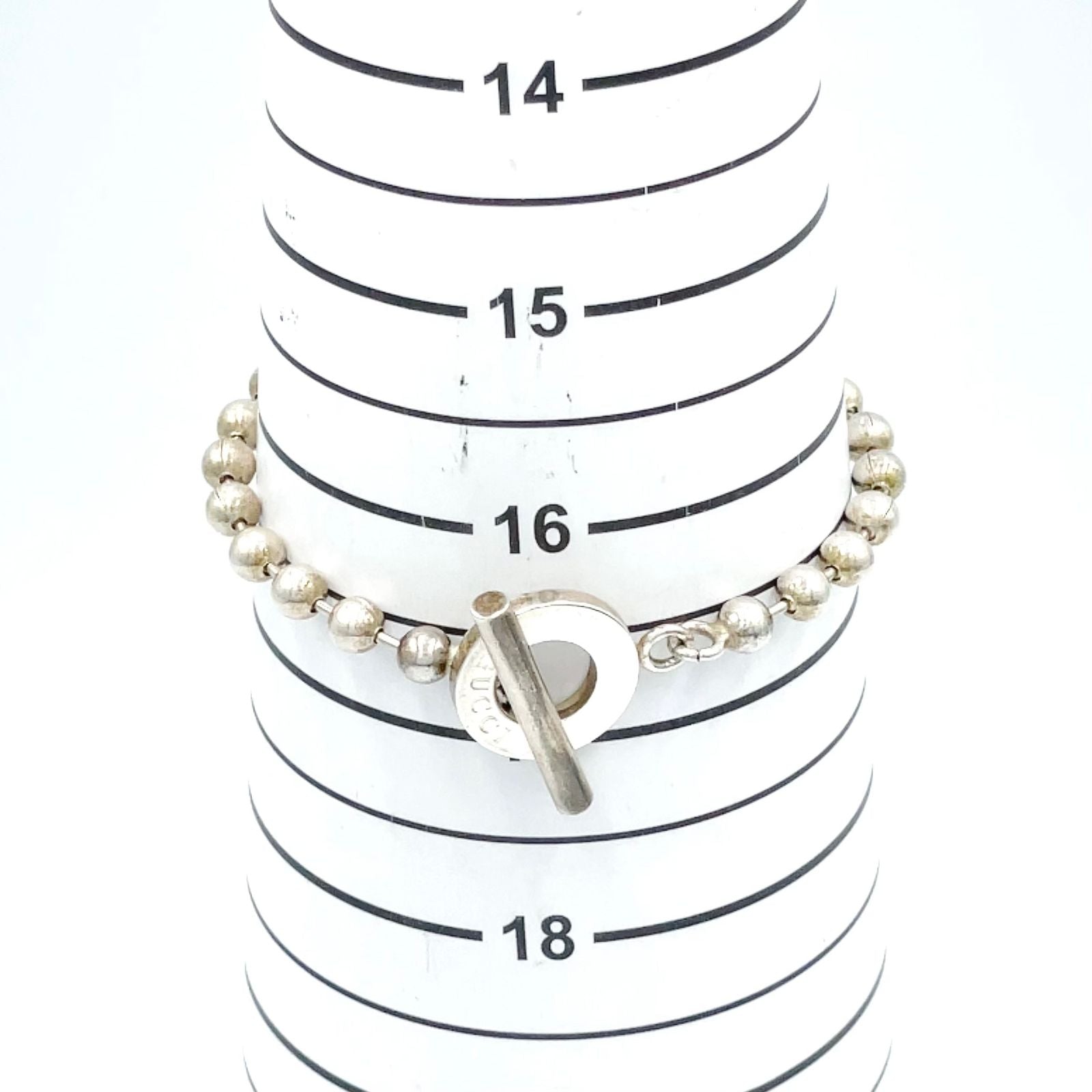 Gucci Ball Chain Silver Bracelet — view 9