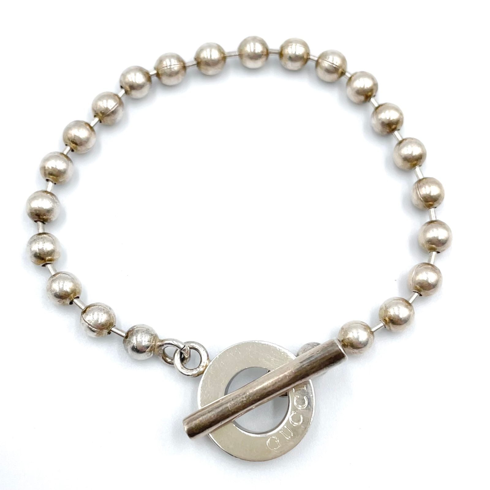 Gucci Ball Chain Silver Bracelet — view 3