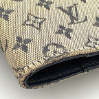 Louis Vuitton Monogram Mini Agenda PM Leather Canvas Navy Notebook Cover Gold — view 9