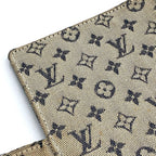 Louis Vuitton Monogram Mini Agenda PM Leather Canvas Navy Notebook Cover Gold — view 5