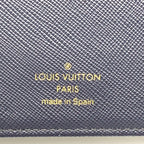 Louis Vuitton Monogram Mini Agenda PM Leather Canvas Navy Notebook Cover Gold — view 4