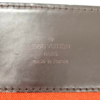 Louis Vuitton Broadway Damier Ebene Leather Brown Shoulder Bag Gold — view 4