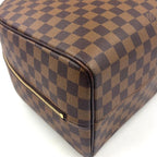 Louis Vuitton Nolita 24 Damier Ebene Leather Brown Handbag Gold — view 9