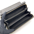 Gucci Interlocking Trifold Leather Black Wallet Gold — view 4