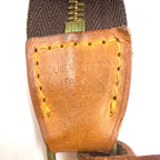 Louis Vuitton Pochette Monogram Leather Brown Handbag Gold — view 4