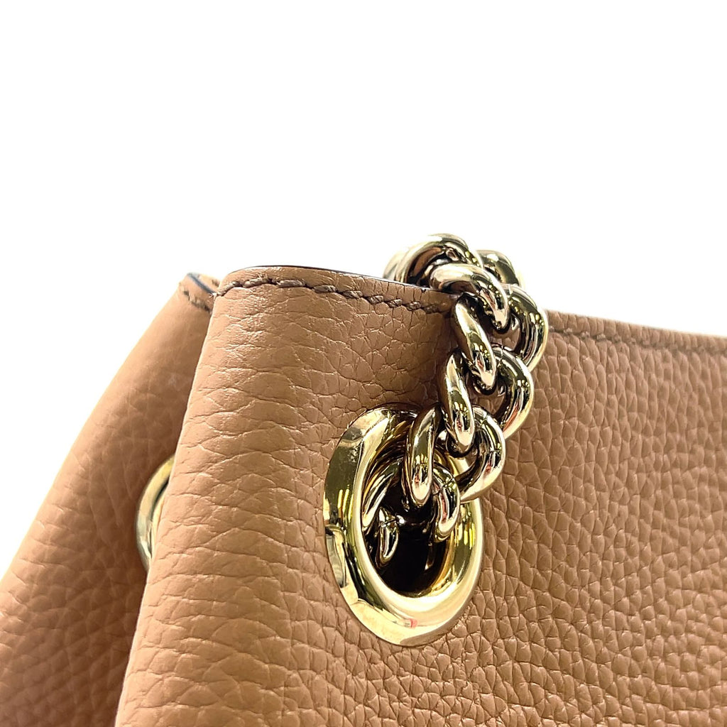 Gucci Soho Interlocking Chain Shoulder Bag Leather Black — view 8