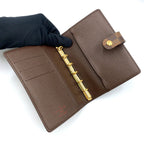 Louis Vuitton Agenda PM Damier Brown Notebook Cover Gold — view 3