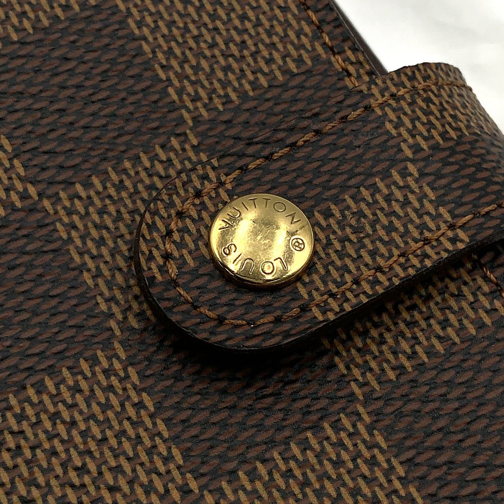 Louis Vuitton Agenda PM Damier Brown Notebook Cover Gold — view 6