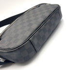 Louis Vuitton Ambler Damier Graphite Leather Black Belt Bag Silver — view 9