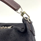 Louis Vuitton Selene PM Noir Mahina 2-Way Shoulder Leather Dark Brown Black — view 6