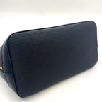 Louis Vuitton Alma Epi Noir Leather Black Handbag Silver — view 8