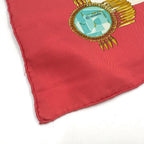 Hermes Carre 90 Mexico Silk Blue White Red Scarf — view 4