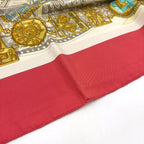 Hermes Carre 90 Mexico Silk Blue White Red Scarf — view 7