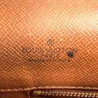 Louis Vuitton Pochette Dam GM Monogram Leather Brown Clutch Gold — view 4