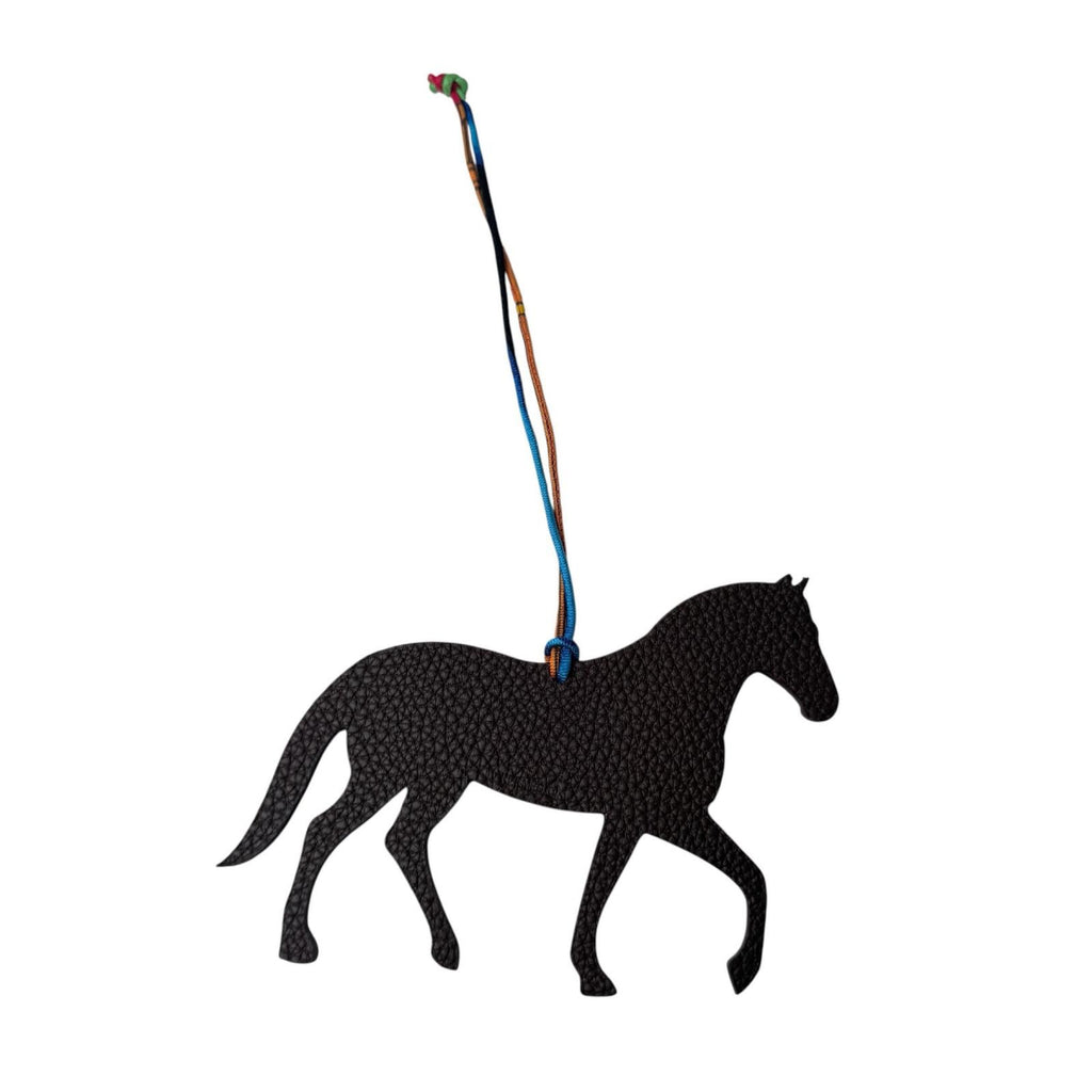 Hermes Petit Ash Horse Ebene Blue Bag Charm — view 2