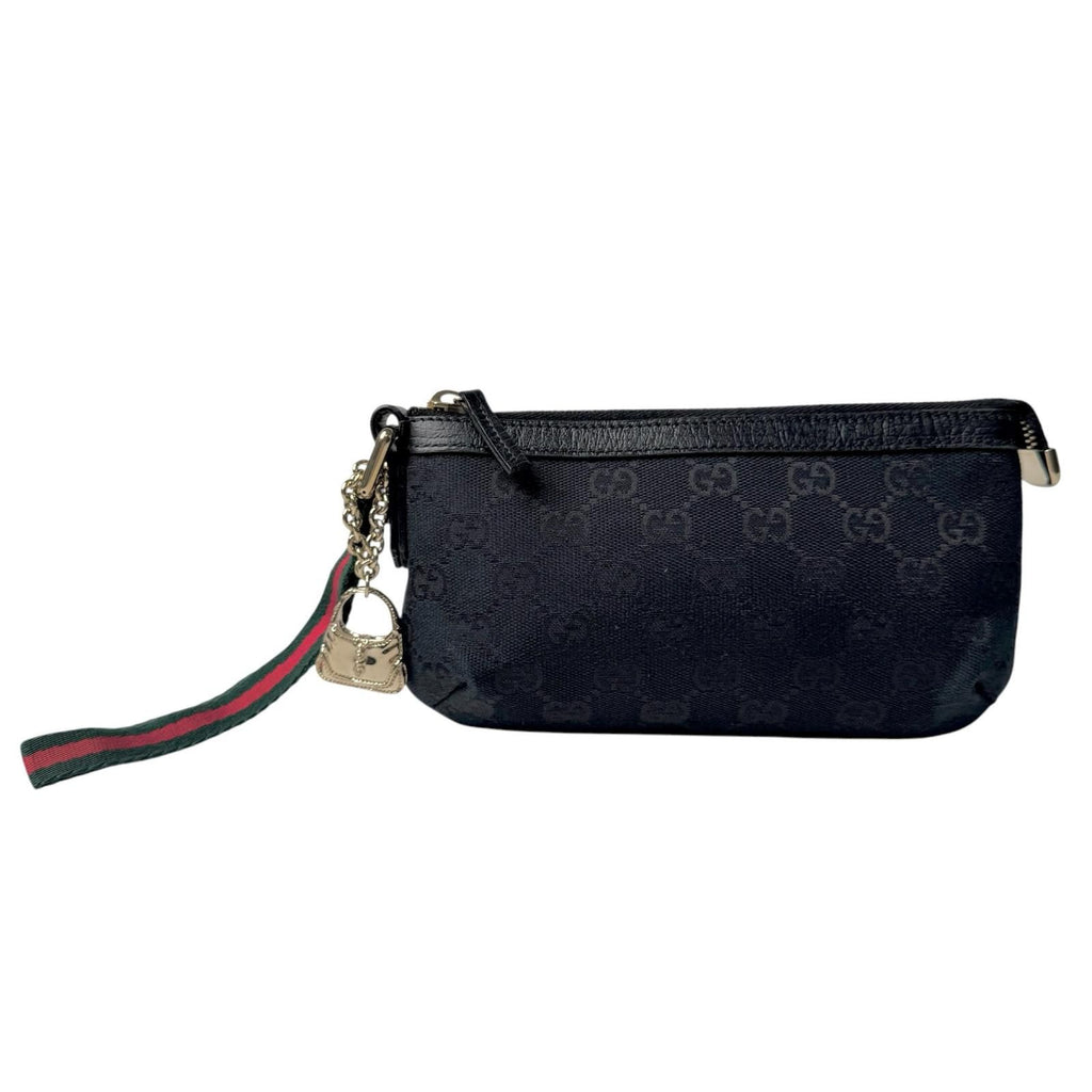 Gucci GG Canvas Pouch Sherry Line Charm