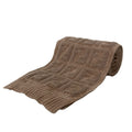 Fendi Scarf Beige Zucca Pattern Wool