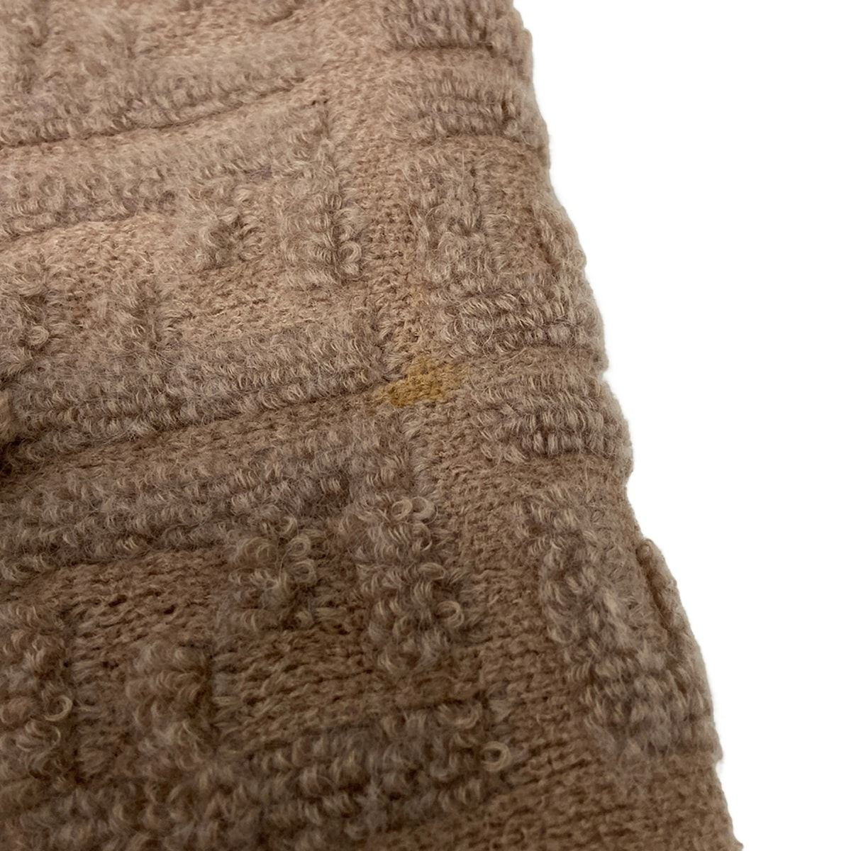 Fendi Scarf Beige Zucca Pattern Wool — view 6