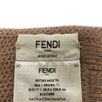 Fendi Scarf Beige Zucca Pattern Wool — view 2
