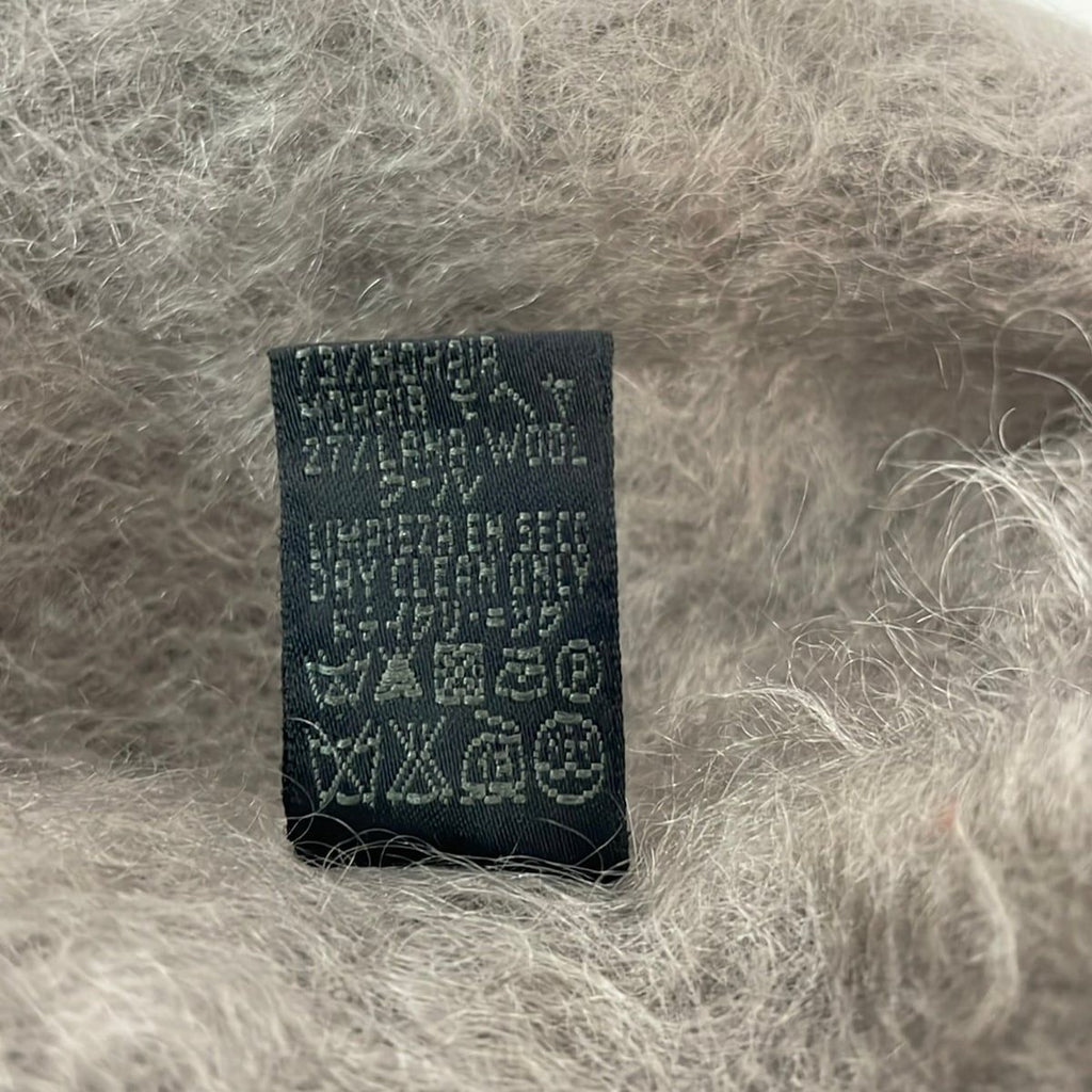 Loewe Scarf Gray Beige Wool — view 3