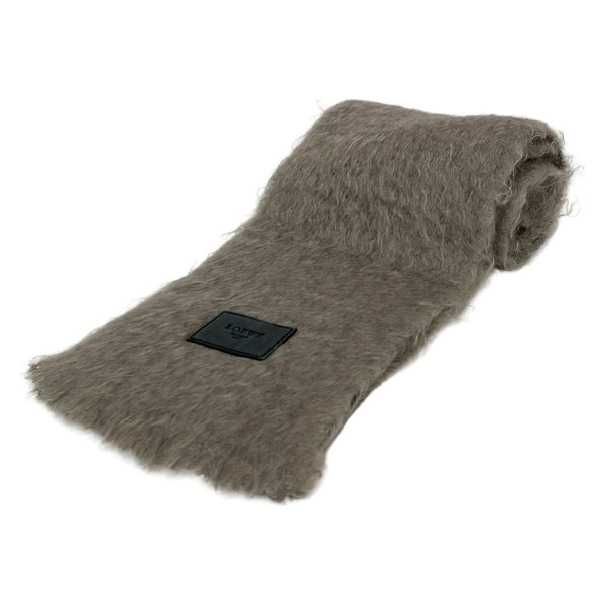 Loewe Scarf Gray Beige Wool