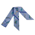 Hermes Scarf Twill Light Blue Multi Ribbon Ex Libris les Parisiennes