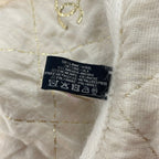 Chanel Scarf Ivory Gold Fur CC Logo Quilted Wool Cashmere Angora — view 3