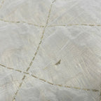 Chanel Scarf Ivory Gold Fur CC Logo Quilted Wool Cashmere Angora — view 6