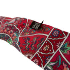 Hermes Scarf Twill Red Multi Ribbon Au Pays Des Oiseaux Fleurs — view 4