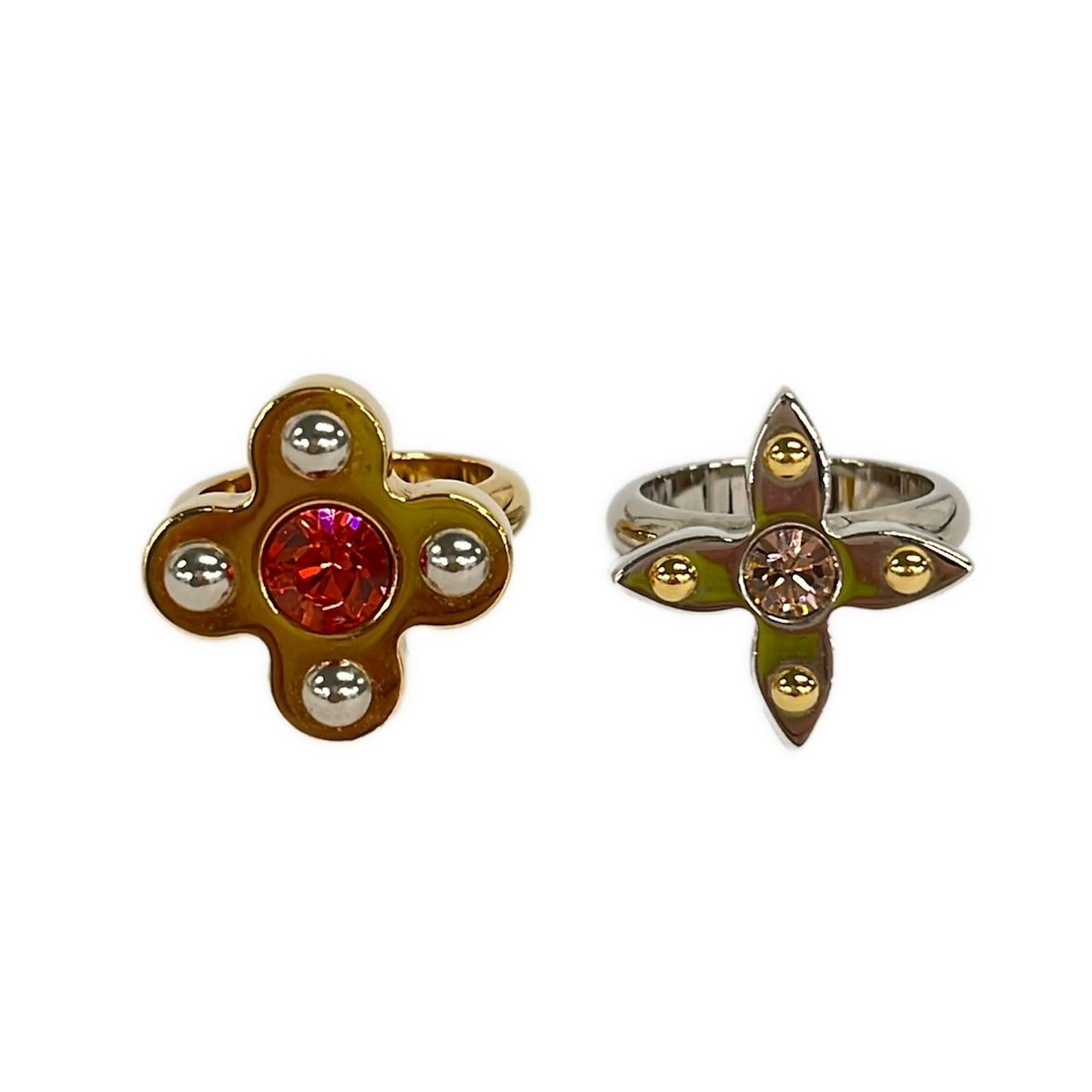 Louis Vuitton Ring S Bague Love Letters Gold Silver S Set — view 2