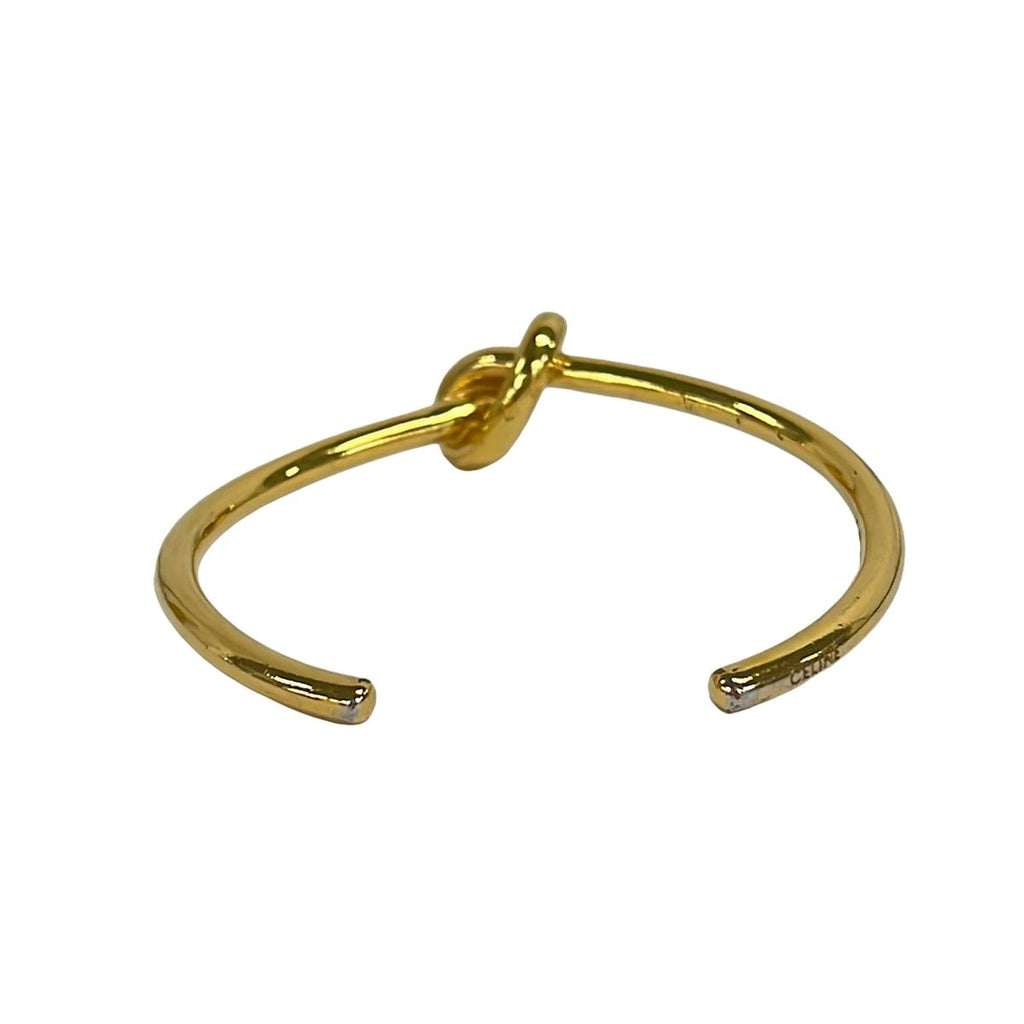 Celine Bangle M Knot Extra Thin Gold Bracelet — view 3