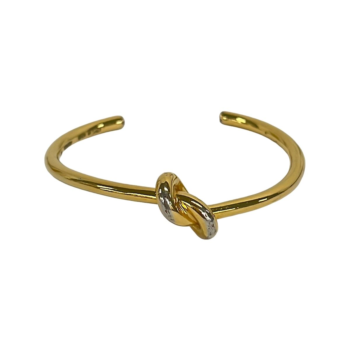 Celine Bangle M Knot Extra Thin Gold Bracelet