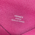 Hermes Card Case Calvi Anemone Silver — view 5