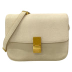 Celine Shoulder Bag Classic Box White