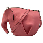 Loewe Shoulder Bag Elephant Pink Small Leather