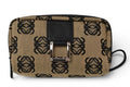 Loewe Cosmetics Pouch Makeup Canvas Anagram Beige Black