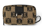 Loewe Cosmetics Pouch Makeup Canvas Anagram Beige Black