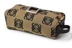 Loewe Cosmetics Pouch Makeup Canvas Anagram Beige Black — view 5