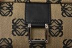 Loewe Cosmetics Pouch Makeup Canvas Anagram Beige Black — view 3