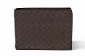 Bottega Veneta Wallet Bifold Folding Intrecciato Dark Brown