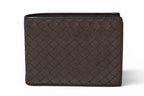 Bottega Veneta Wallet Bifold Folding Intrecciato Dark Brown