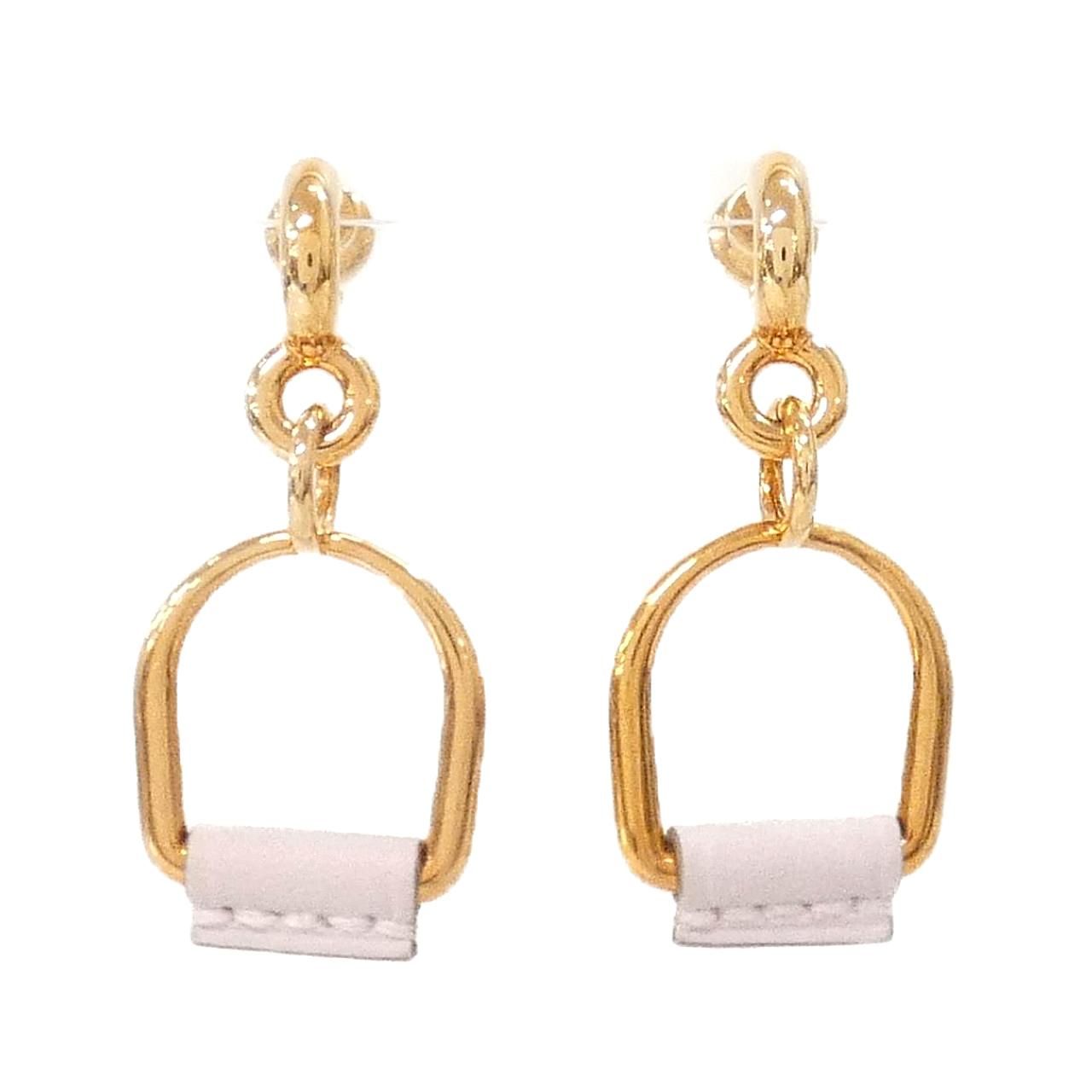 Hermes Elitage Equestre Etrier PM Earrings