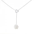 Chanel Camellia Necklace White Gold