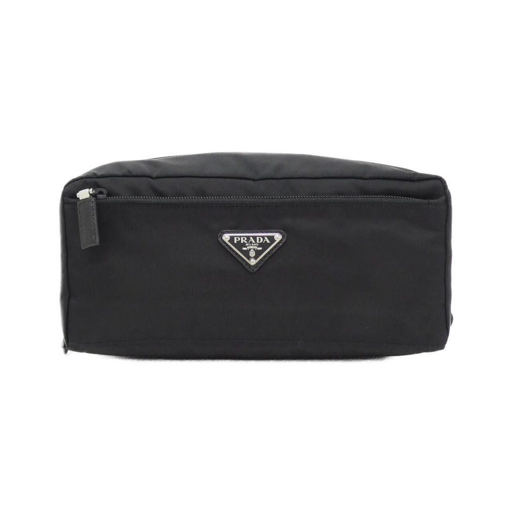 Prada Second Bag Vanity Bag Silver