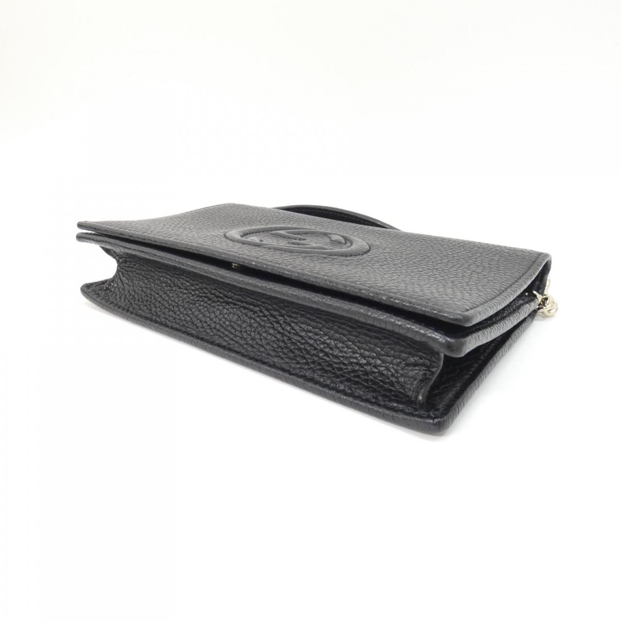 Gucci Chain Shoulder Bag Black — view 3