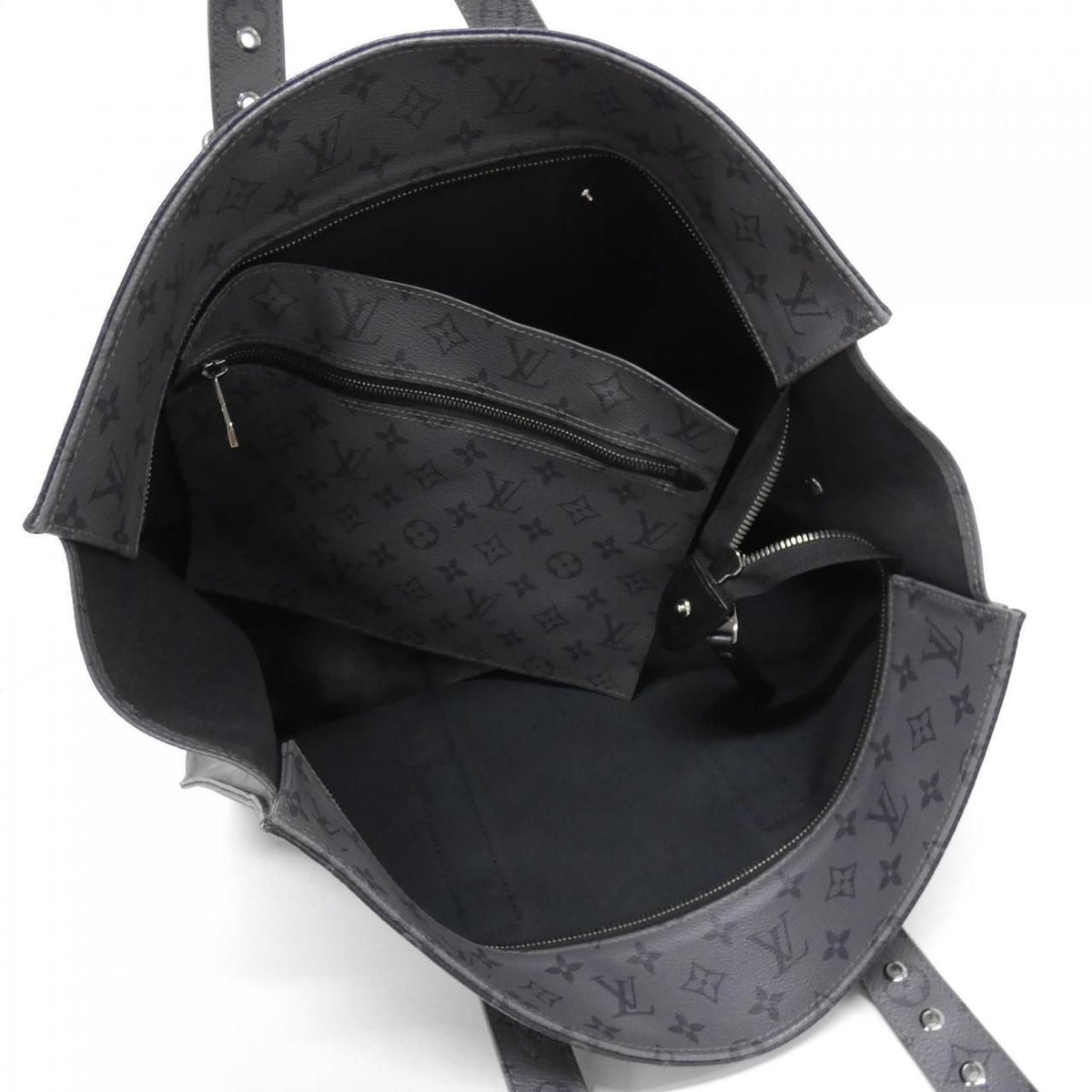 Louis Vuitton Monogram Eclipse Reverse Cabas Zip GM — view 7