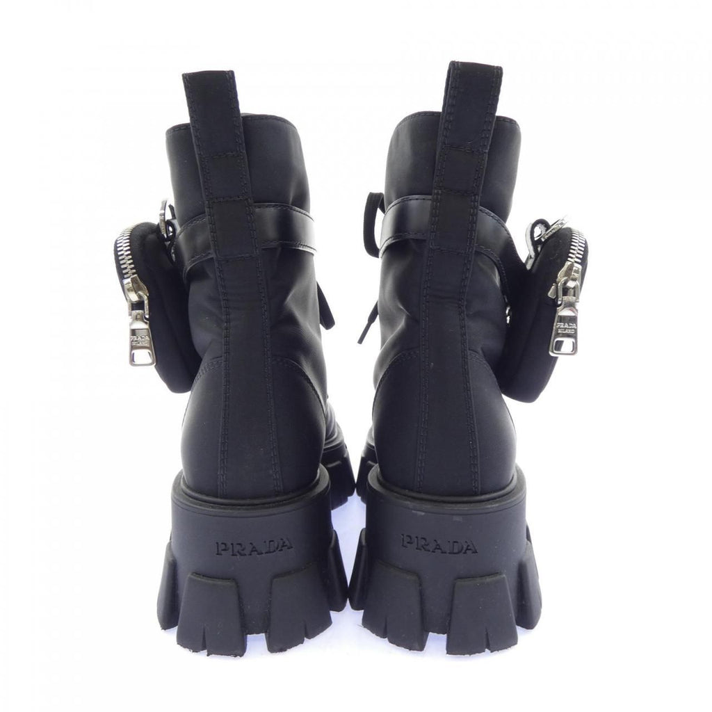 Prada Monolith Triangle Logo Boots — view 5