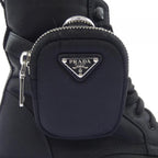 Prada Monolith Triangle Logo Boots — view 7