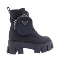 Prada Monolith Triangle Logo Boots